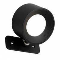 Genopladelig vglampe CCT, 4,5W, Hvid, rund, 360 roterbar, inde/ude, IP54, inkl. lyskilde - sort