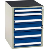 Skuffeskab SS-1.6b, med 6 skuffer - Blika