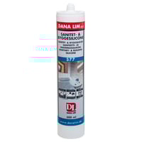 Dana Lim Sanitet- & byggesilicone 577, sort, 300 ml patron