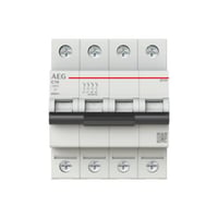 Automatsikring, C25A, 4 polet, 6 kA, 4 modul