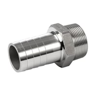 Slangestuds syrefast nippel BSPT, slangestuds 12,7 mm, gevind 1/2"