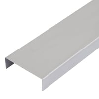 Billede af U-profil, blank aluminium, til bjlker og limtr, 20 x 65 x 20 mm, 1 meter