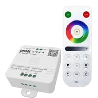 RGBIC kontroller med fjernbetjening, Bluetooth, RF trdls, slim fjernbetjening, til IP65 og IP68 RGBIC