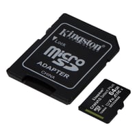 Billede af Kingston 64GB micSDXC Canvas Select Plus 100R A1 C10 Card + ADP hos WATTOO.DK