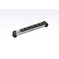 Stanley stikdåse med 5 udtag, 4 m kabel