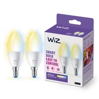 WiZ E14 LED-pre, C37 kerte, 470lm, Tunable White, 4,9W, WiFi/Matter - 2 pak