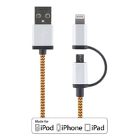 DELTACO USB-synk-/opladerkabel til iPod, iPhone, iPad og andre enheder