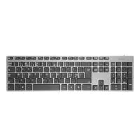 Deltaco Wired Keyboard Slim Design Dark Grey - Tastatur - Nordisk - Grå