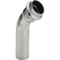G1 Sanpress Inox, 22 x 22 mm bjning 45, indstik/presmuffe – Viega