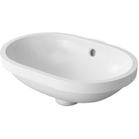 Duravit Foster hndvask, 43 cm – til underlimning, uden hanehul, med overlb – Hvid