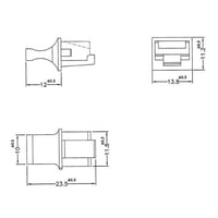 Dust Cover til RJ45 jack med grip, 10 stk, sort – DeLock