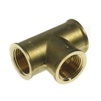 Tee, 3/4-1/2-3/4'' messing