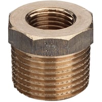 Nippelmuffe 1 1/2" x 1", rdgods Silicium Bronze, DVGW billede