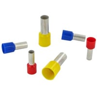 GLW tylle, 10 mm² x 12 mm - Isoleret, Brun - (100 stk.)
