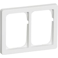 LK FUGA - Baseline 63 vandret dobbelt ramme, 2x1 modul, hvid