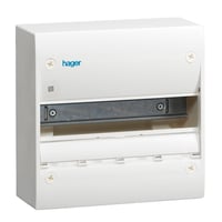 HAGER Gruppetavle GD113F 13 moduler med PE-klemme HxBxD: 250 x 250 x 103 mm IP 30, Hvid RAL 9010