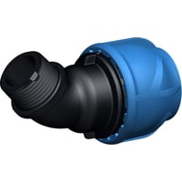 Ijoint Plastfitting Vinkelovergang 45 M Kompressionskobling Nippel 25 Mm X Fra Georg Fischer