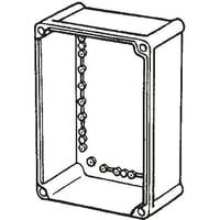 Kassebund EK SOLID, 190 x 190 x 100 mm, uden flanger - Fibox
