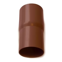 Billede af Plastmo plast samlemuffe brun 75 mm