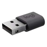 Logitech kabel gender changer, USB-C til USB-A, grafit