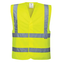 Hi-Vis vest gul 2XL/3XL