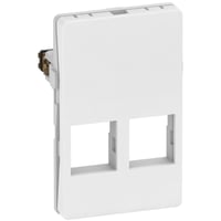 LK FUGA - Dataudtag til 1-2 stk. SYSTIMAX konnektorer, 1 modul, hvid