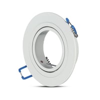 MR16 eller GU10 downlight kit, Uden lyskilde, Mat hvid, Hul: 7,5 cm, Ml: 9,1 cm - Fatning: Indbygning