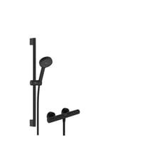 Hansgrohe Activera Select S brusersystem, 95 mm, 2jet, EcoSmart, mat sort