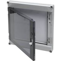 ENSTO Vægskab Cubo P hængsellåg åben front uden DIN-afdækning røgfarvet for Cubo C og P 300 x 300 mm for 300 x 300 mm kapsling