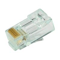 Simply45 RJ45 Pass-Through stik, CAT6 UTP, uskrmet, tonet grn