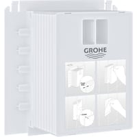 Grohe Inspektionsskaft til sm trykplader, forkromet, hvid