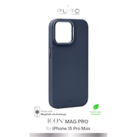 iPhone 15 Pro Max silikone cover ICON MAG PRO, dark blue - Puro Fairtrade Coffee