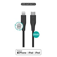 INFINITE (GRS) USB-C til Lightning kabel MFI, 1 meter, sort