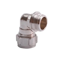 Conex vinkel 10 mm x 1/2″, krom, til pex og kobber