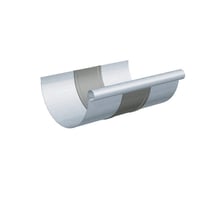 Rheinzink Ekspansionsstykke, Halvrund, 250 x 0,8 billede