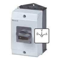 Eaton T0-4-8410/I1, Vippekontakt, 3P, Plast, Sort, Hvid, IP65, 80 mm