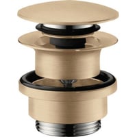 Hansgrohe Push-Open bundventil, 1 1/4", brstet bronze