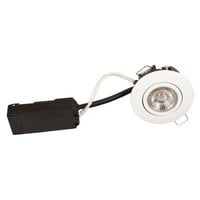 Luna Low Profile indbygningsspot, 230V, 6,2W, 4000K, Ra95, 390 lm, IP44, mat hvid, rund