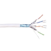 Cat 7 F/FTP netvrkskabel halogenfri, NETCONNECT, hvid yderkappe, afmlt pr. meter (klippes) - CommScope