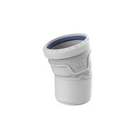 Wavin AS+ bjning, stjdmpende, 75 mm, 15, hvid