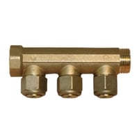 Pettinaroli 3/4" fordelerrr med 3 x 1/2" studse, 15 mm billede