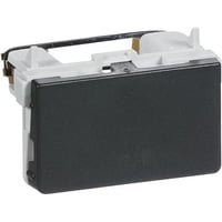 LK FUGA - Tekstfelt/blnddksel,  modul, koksgr