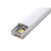 Aluminium profil type 8-1708 lav med opal diffuser, 2500 mm