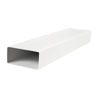 Fladkanal, PVC, 55 x 110 mm, 1000 mm, hvid billede