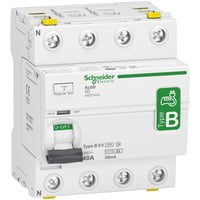 RCCB HPFI afbryder 4P, 40A, 30mA, B EV, AC/DC
