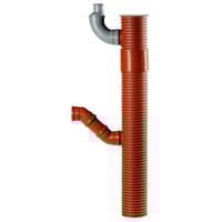 Uponor 200 x 110 mm PP-tagnedl?bsbr?nd med vandl?s, drejelig top