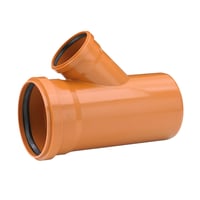 Uponor 200 x 110 mm 45 gr. PVC-kloakgrenrr
