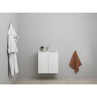 Sanibell Online usamlet mbelst, 61 x 36,5 cm, mat hvid, med 2 lger