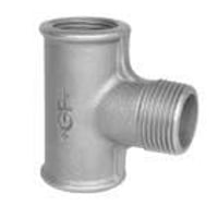 Tee galvaniseret muffe/nippel/muffe, 1″