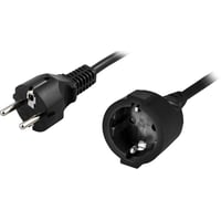 DELTACO jordet forlngerkabel ret CEE 7/7 til ret CEE 7/4(Schuko)